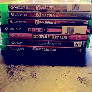 7 Xbox One games, will sell all 7 or individual